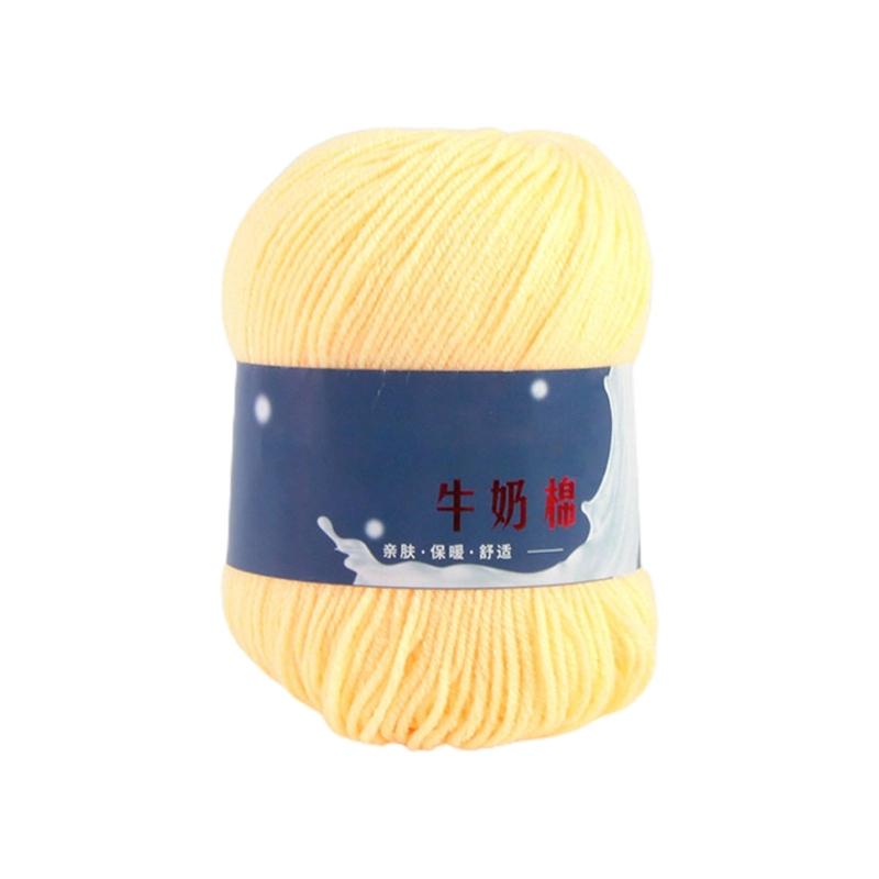 DIY Knitting Yarn Cotton Yarn Cream Hand Washable Knitted Yarn Easy To Store