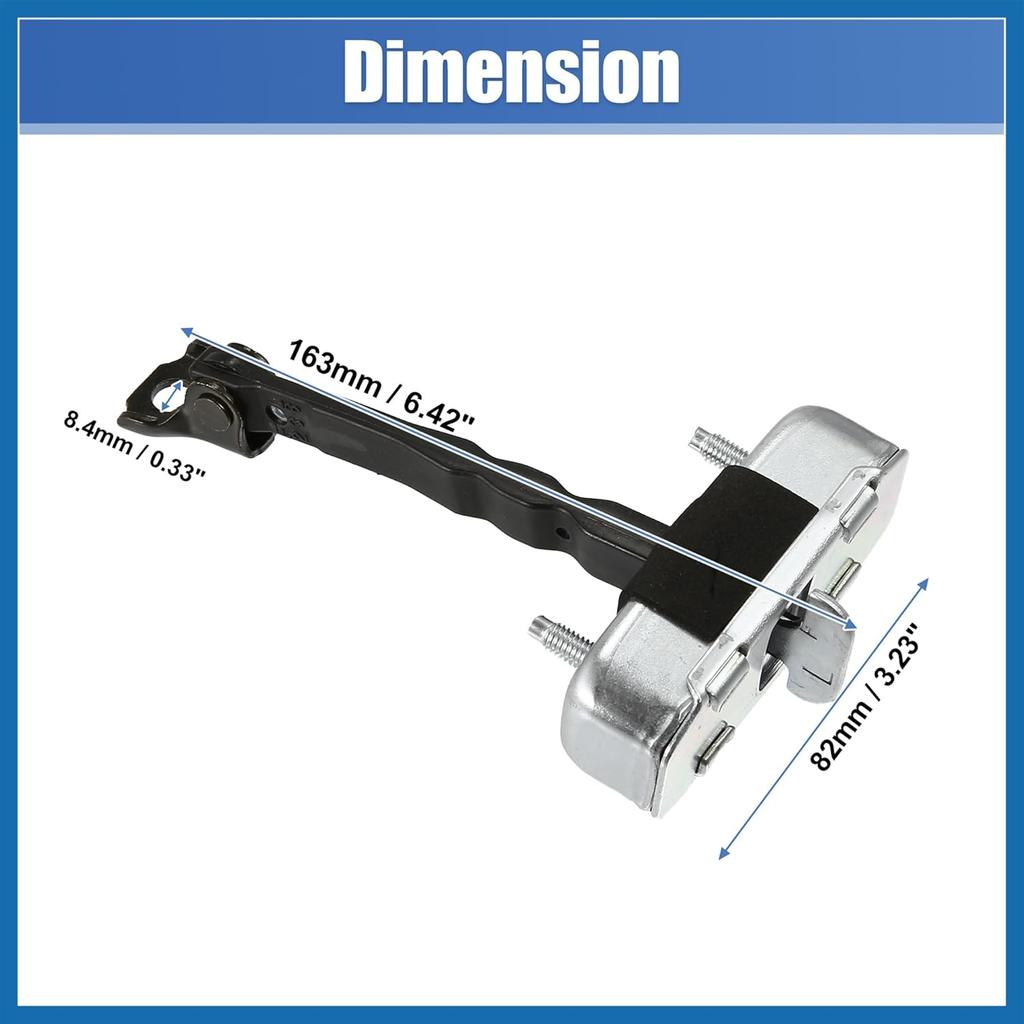 Front Door Check Stop Strap Door Check Assembly 68610-02160 for Toyota Corolla 1.8L 2.4L 09-13 LH RH Driver Passenger Side Door Check Strap Stopper