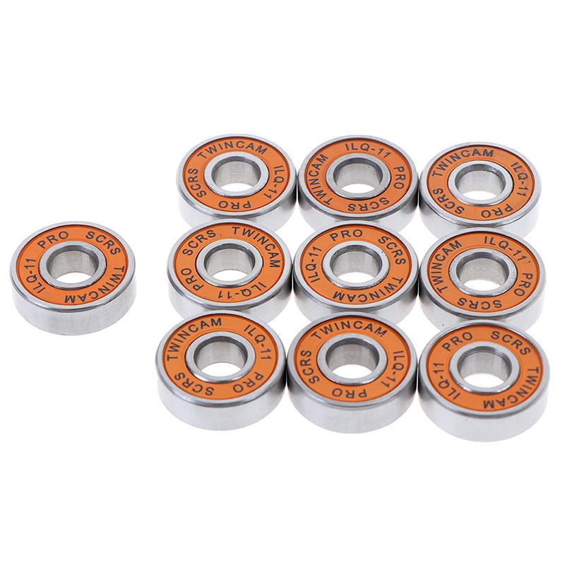 10 Pcs Stainless Bearings Performance Roller Skate Scooter Skateboard Wheel
