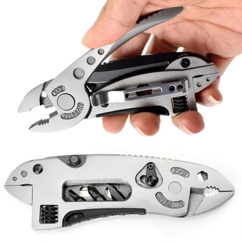 

zmart multi-tool pliers pocket knife screwdriver adjustable wrench