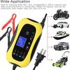 Portable Automatic Battery Charger with LCD Display Power Bank 12V 6A for Motorcycle SUV AGM for Cars Motorcycle RV SUV ATV