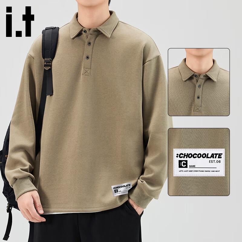 

CHOCOOLATEit Men s American Style Polo Collar Sweatshirt 4XL