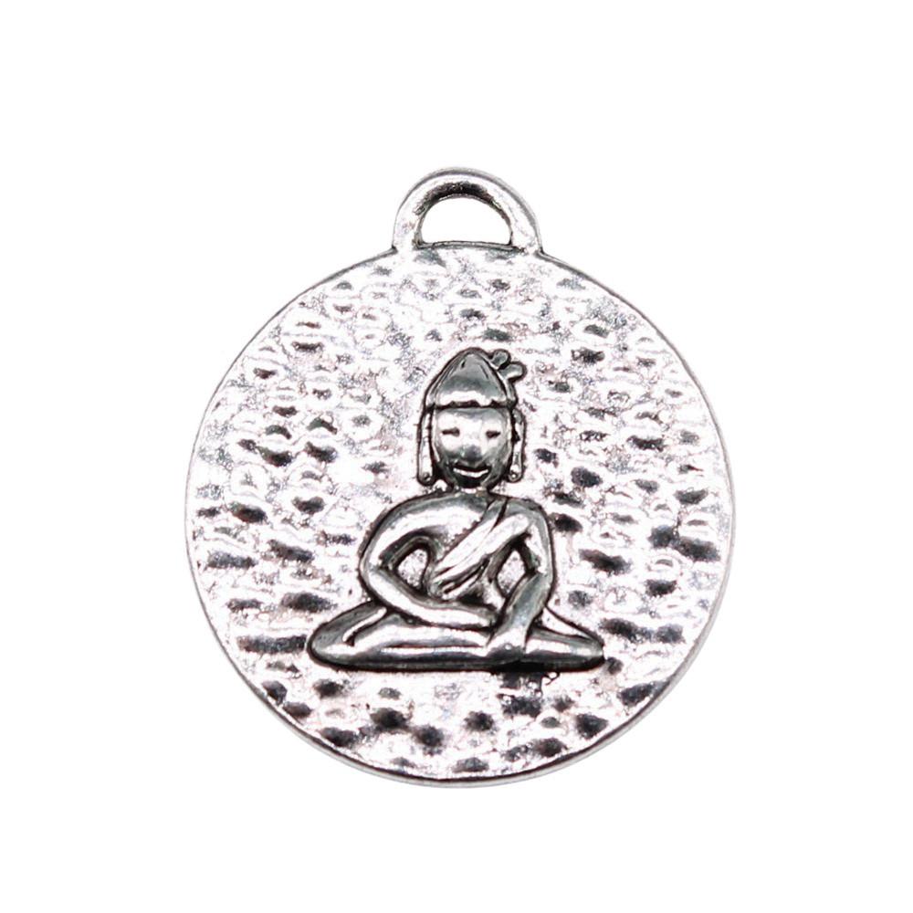 Buddha Statues Charms Multi Color Alloy Pendants For Spiritual Zen Jewelry Making