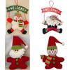Christmas Wood Ornaments With 3d Santa And Snowman For Holiday Decor