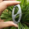 5pcs/set 8-Shaped Locking Carabiner Clip Aluminum Alloy Key Ring for Hiking Camping Traveling Sport Outdoor Activities Safety Buckle.
