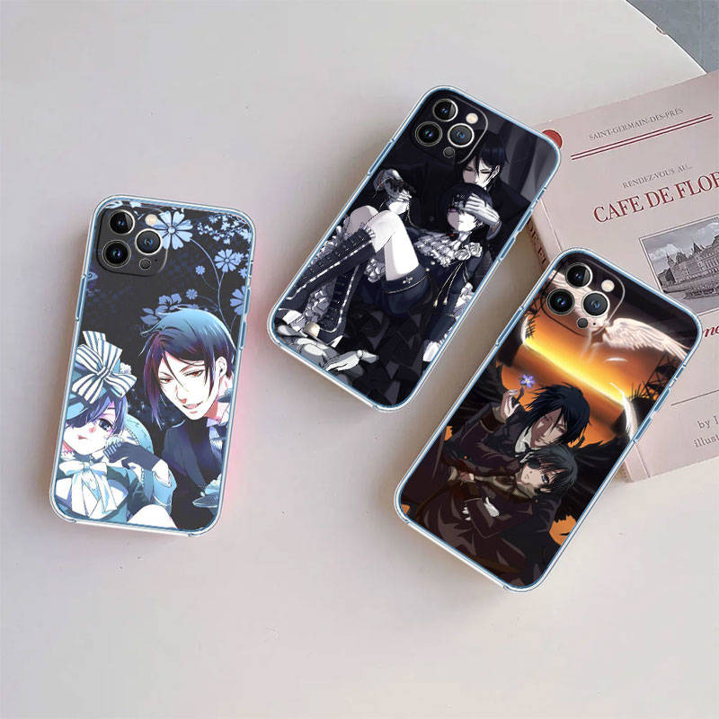 JO6 Black Butler Phone Case for Motorola E22S E7 G6 G7 G8 G9 Plus Power Play G10 G20 G04 E30 E40 E22 E20 E13 G22 G23 G Stylus Play