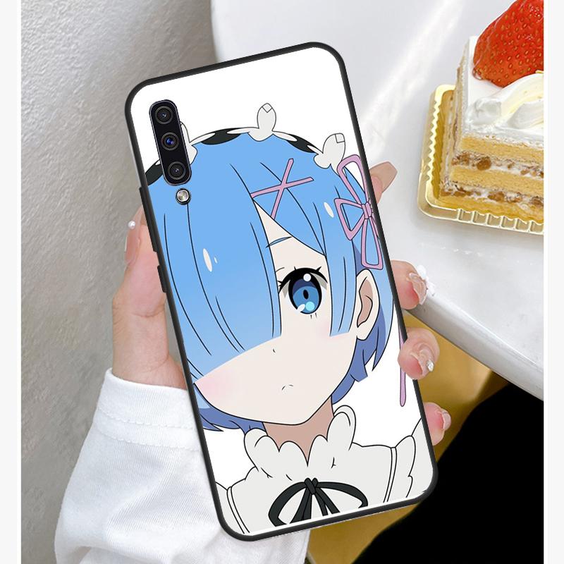 Re Zero Rem Hülle für Samsung A12 A32 A42 A52 A72 A52S A03S A21S A11 A31 A51 A71 A10 A50 A70 Vollständige Abdeckung