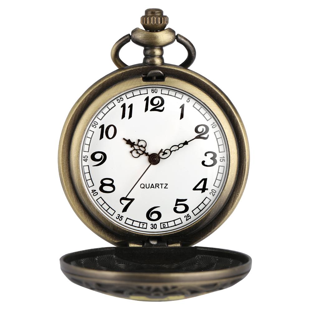 Персонализированные кварцевые карманные часы с черепом — фото 6
