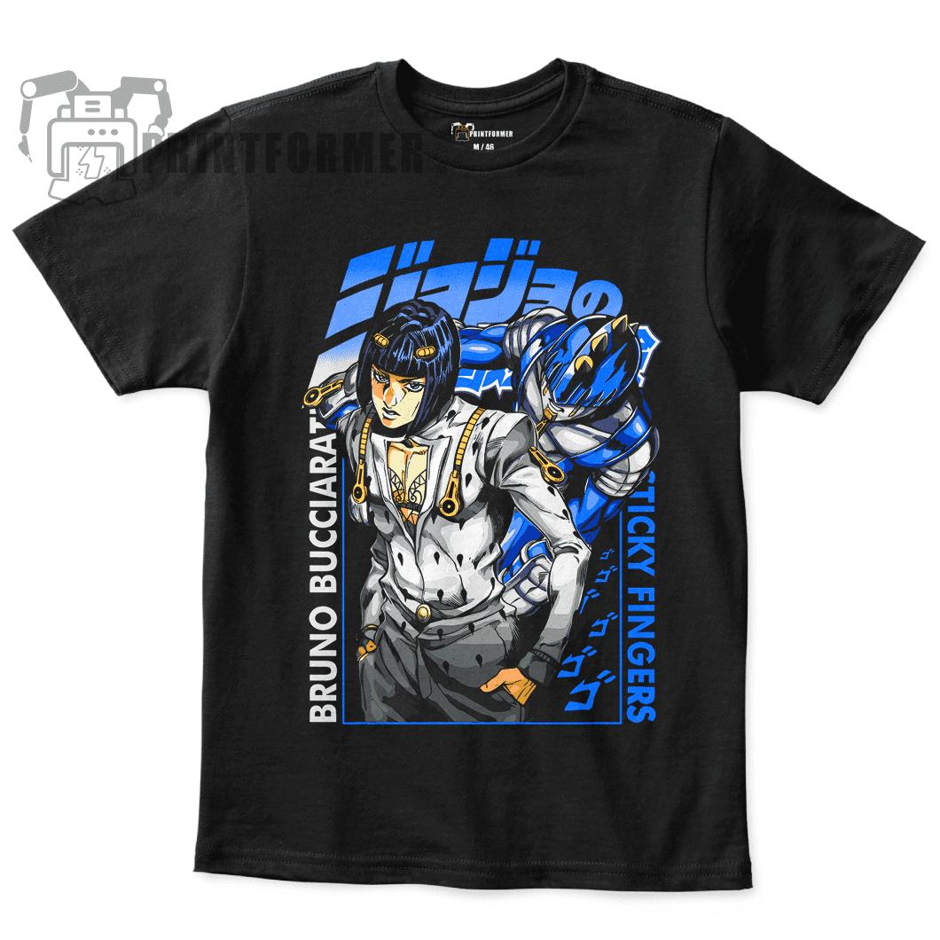 

Джо Джо Бруно Буччеллати Унисекс Футболка X Sticky Fingers Унисекс Футболка 5XL