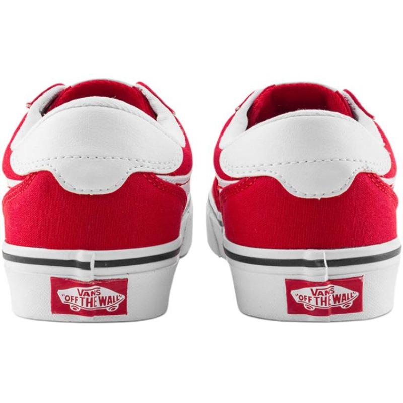 Vans Brooklyn LS Women's Low Top Canvas Sneakers Red VN000EBSGH3