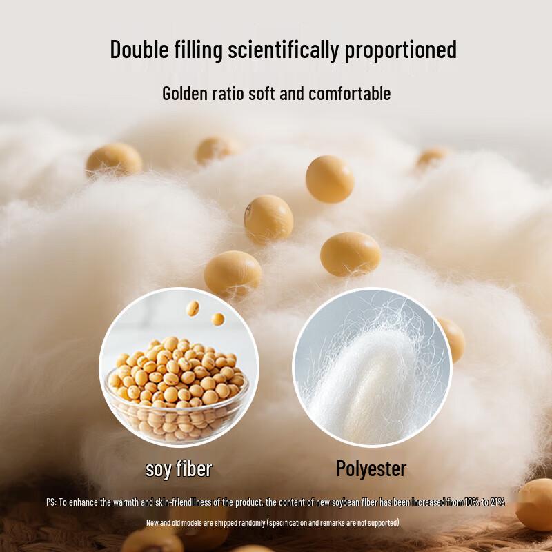 HLA Soft Antibacterial Undyed Soybean Fiber Quilt