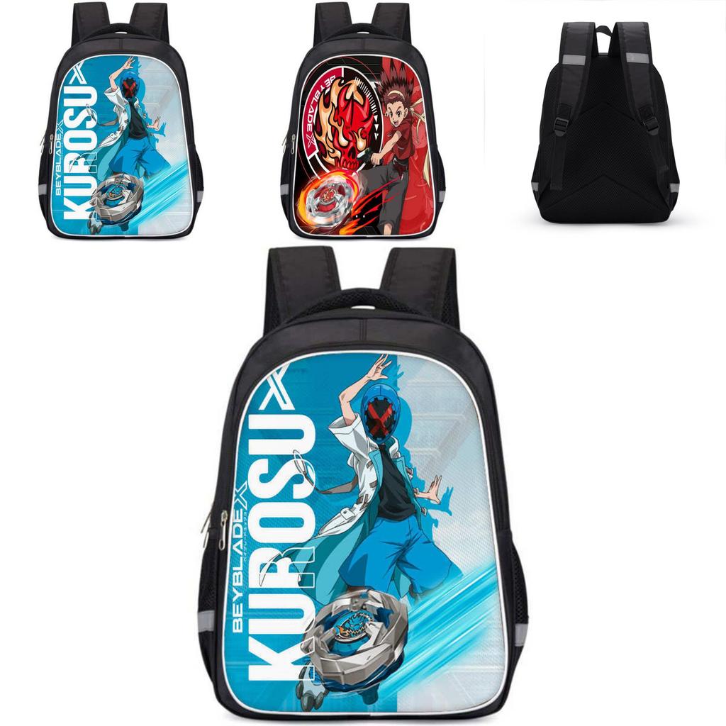 Beyblade X Kids Backpack Durable Oxford Fabric With Ergonomic Design For Students