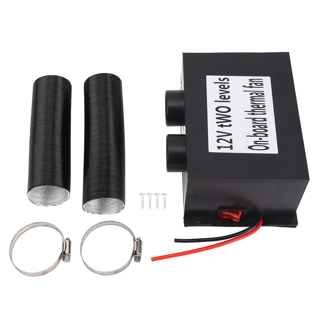 2 Hole Car Heater DC 12V 600W Portable Small Electric Windshield Defroster Kit Warmer Defogger for