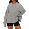Moletom Feminino Oversized Casual Solto Top Pulôver
