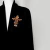 SKEDS Vintage Scarecrow Brooch Creative Gender Pin Buckle Lapel Pins Corsage Coat Accessories for Women Men Clothing Badges Gift