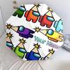 1 PC Automatic Folding Umbrella - Among Us Custom Name Pattern, Portable & Foldable Design with 8 Ribs, Christmas Birthday Gifts