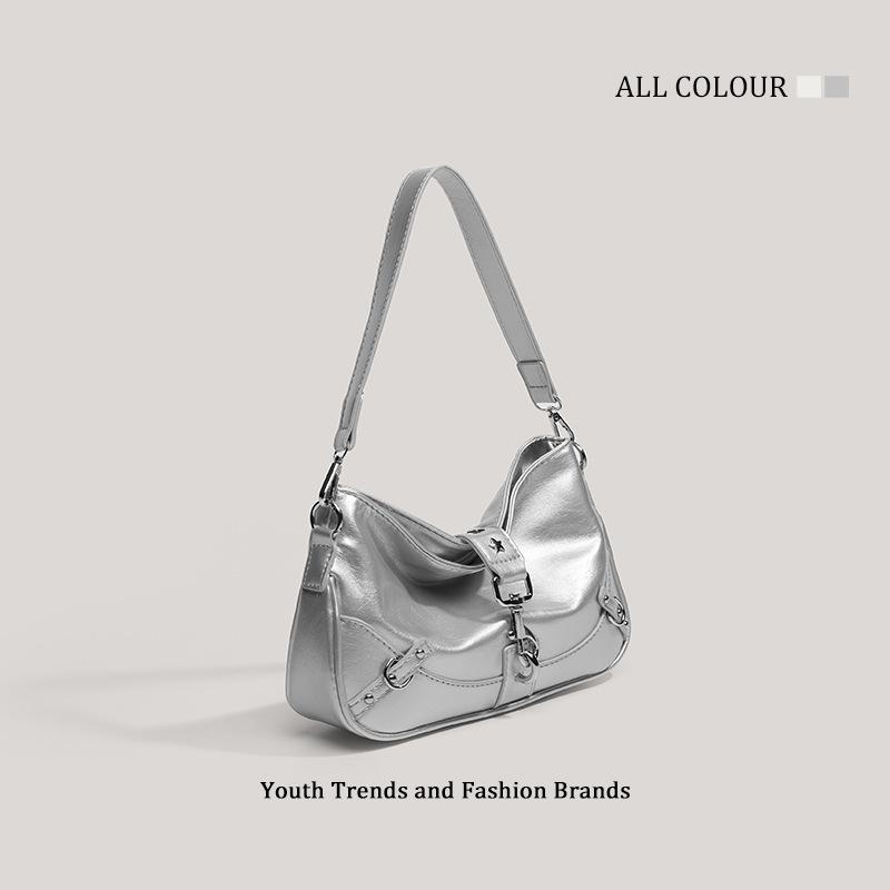 American Sweet and Cool Spice Girl Style Armpit Bag 2025 New Fashion Retro Handbag Versatile Commuter Shoulder Messenger Bag