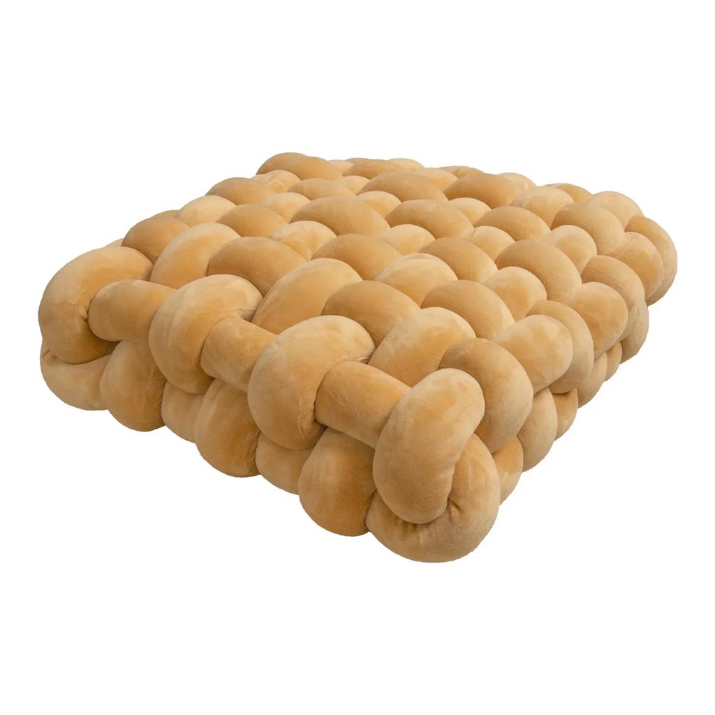 Knotted Square Cushion Nordic Aesthetic Stuffed Pillow Office Chair Decorative Plush Pillow Sleeping Back Knot Hand-made Cushion