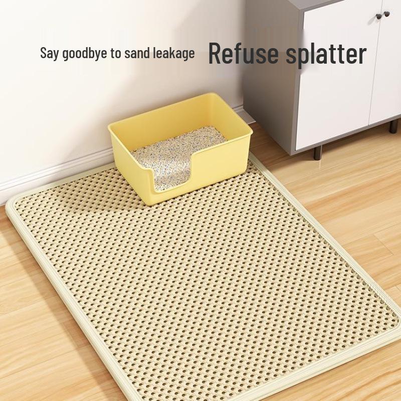 Anti-Splash Cat Litter Mat for Sand Control and Leakage Prevention