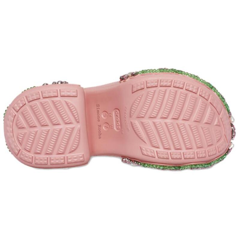 SIMONE ROCHA x Crocs Mermaid Comfortable and Versatile Hole Shoes Warm Pink for Men and Women