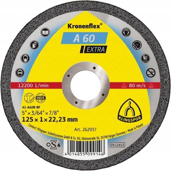 METAL CUTTING DISC 125x1 STRONG INOX DISCS