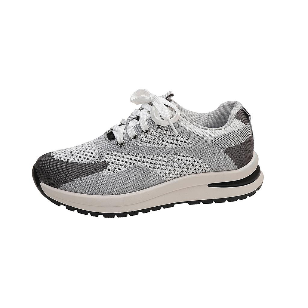 Lässige atmungsaktive Mesh-Sneaker in Übergröße, Frühling und Sommer neu, Damen bequeme, weich besohlte, flachabsatzige Einzelschuhe