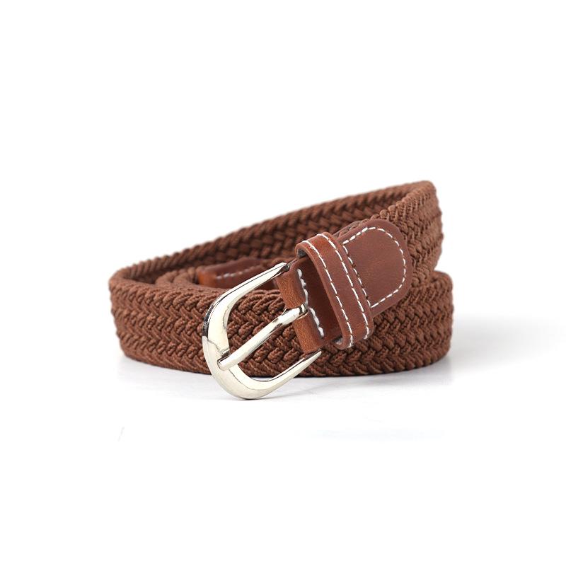Unisex Fashionable Elastic Canvas Belt - Versatile and Simple Design
