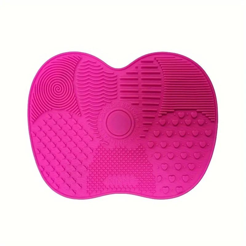 Makeup Brush Cleaning Tools Silicone Scrub Pad with Suction Cup Powder Puff Scrub Pad Beauty Tools Scrub Pad Brush Cleaning Tool