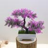 Creative Decoration Simulation Plant Bonsai Three Forks Small Pine Home Decoration Flowers Cloud Pine Potted Tabletop Decoration