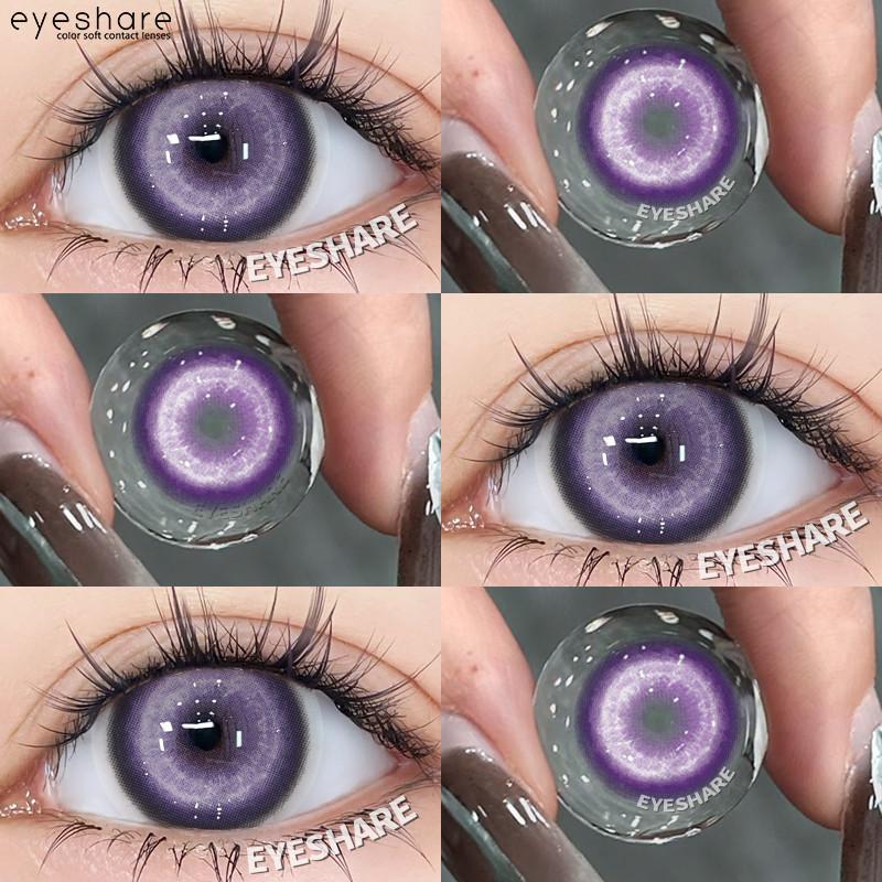 Eyeshare Anime Cosplay Contact Lenses Color Contact Lenses Halloween Anime Softlens Koi White Silver Pupil Lens