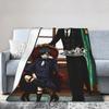 Sebastian Michaelis Ciel Flannel Blankets Blackbutlers Funny Throw Blankets for Home Hotel Sofa 150*125cm Bedspreads