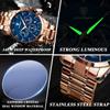 POEDAGAR Luxus Herrenuhr aus Edelstahl Chronograph Kalender Sportuhren für Herren Kleine Drei-Zeiger-Uhr Hohe Qualität Uhren