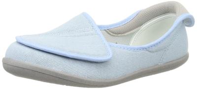Kaihoshugi KHS 168RS Sapatos Femininos Tamanho 3E de Pó de Quarto, Azul, 24,5 cm,
