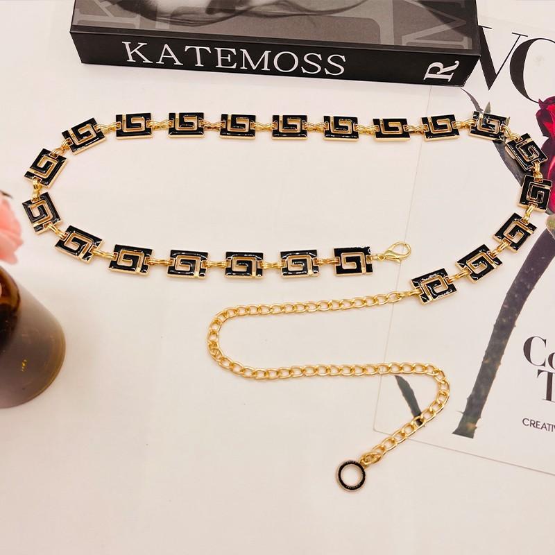 

Waist Chain For Women Metal Minimalist Gold Chain With Hook For Dress And Shirt Styling