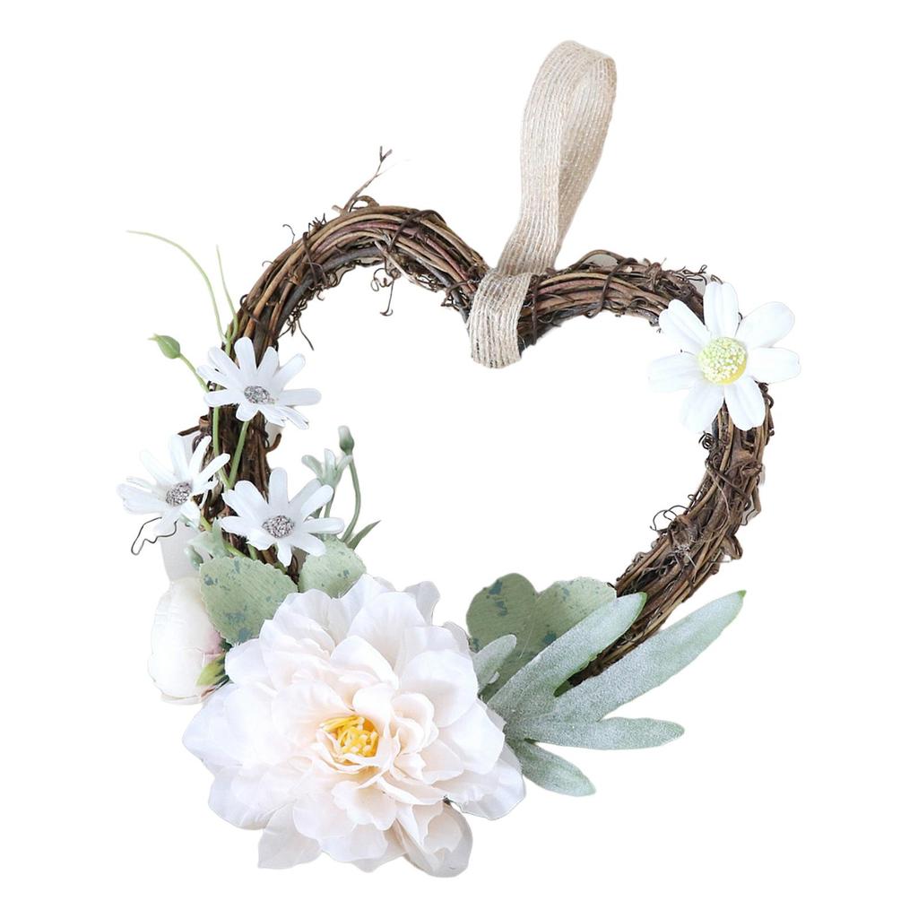 Flower Wreath Garland Wall Hanging for Valentine'S Day Farmhouse Decoration
