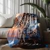 Leopard Water Scene Microfiber Flannel Cover Blanket Bedroom Living Room Sofa Soft And Comfortable Home Decoration
