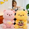 Adorable Pink Bear Plush Toy Large Stuffed Animal Cuddly Pillow For Kids And Adults
