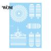 Eco-friendly Tattoo Sticker White Lace for Women, Temporary Face Body Skin-friendly Arm, Waterproof Fake Decal Wedding Party Festival Safe Tattoos