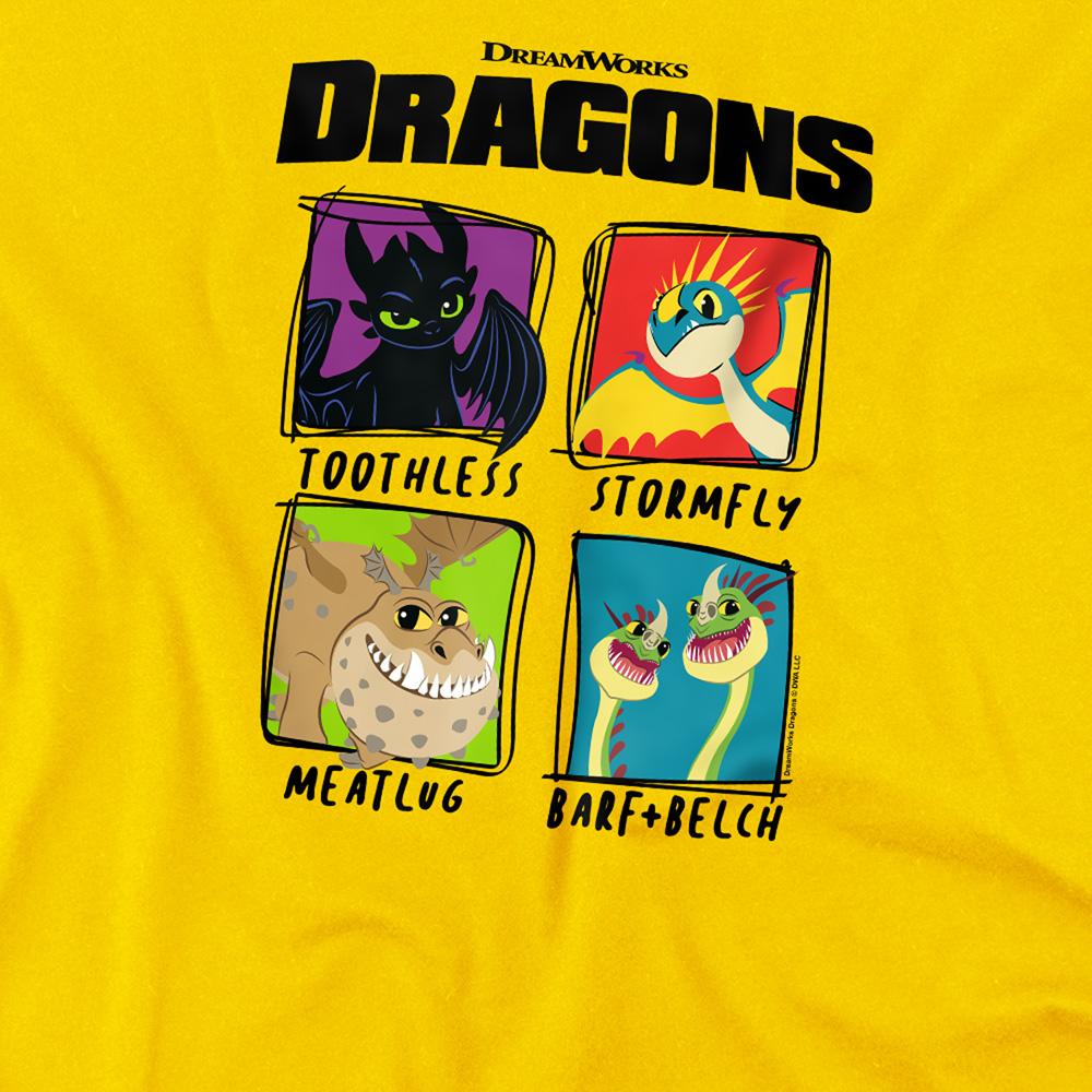 How To Train Your Dragon Childrens/Kids Doodle T-Shirt