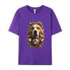 Funny Beagle Dog TShirt Mechanical Engineer Dog Cosie Printed Tops Tees Retro Cotton Men Top Tshirts