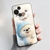 Cute Soft Black Casing For TCL 60R 5G/60 5G Shockproof Cover For TCL 60 SE Nxtpaper T521K Funny Cartoon Cat Design Shell