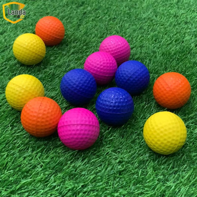 Landa Golf Indoor Solid Sponge Practice Balls - 50 Mixed Colors