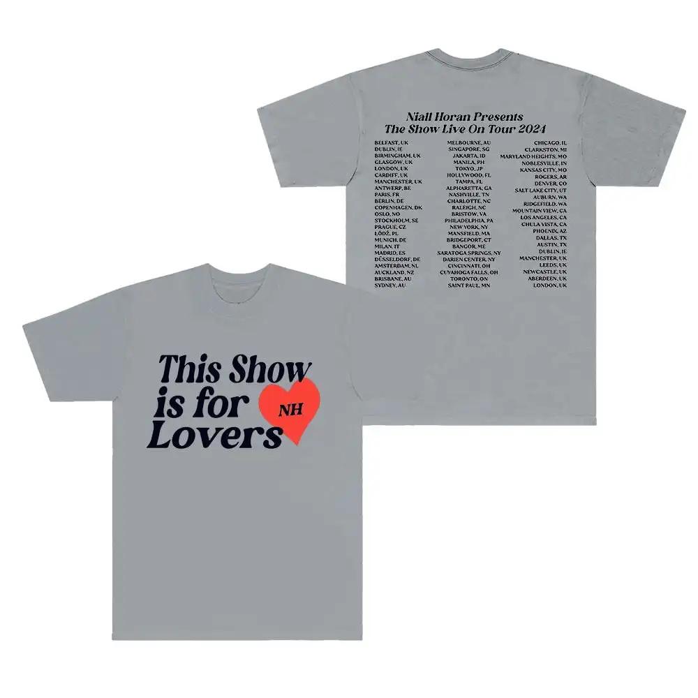 Summer T-shirt Men's Niall Horan This Show Is for Couples Short-sleeved T-shirts Stylish Crew Neck Tops for Both Men and Women