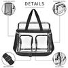 Mehrfachtasche Transparente Handtasche Tragbare Klare Tragetasche Mit Zwei Externen Vordertaschen Ideal Für Reisen Und Den Alltag Stilvoll