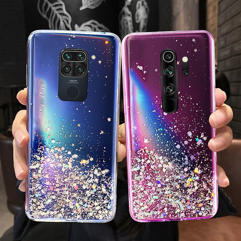 Phone Case For Xiaomi Redmi 9 9A 9C Cases Glitter Bling Cover Xiaomi Redmi Note 11 9 10 Pro 10S 9S Poco X3 NFC Pro F3 M3 Covers