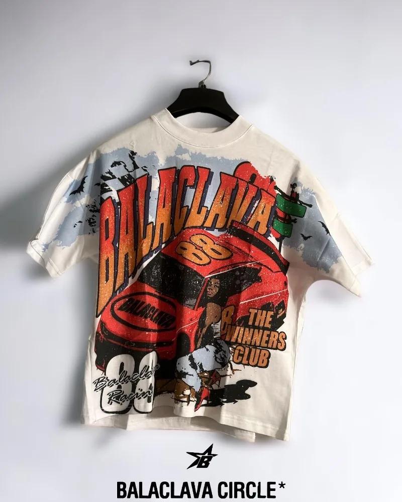 

Американский Винтаж Уличный Портрет Алфавитный Принт Футболка с Коротким Рукавом Мужская Y2k Харадзюку Мода Повседневная Оверсайз Парная Рубашка 4XL