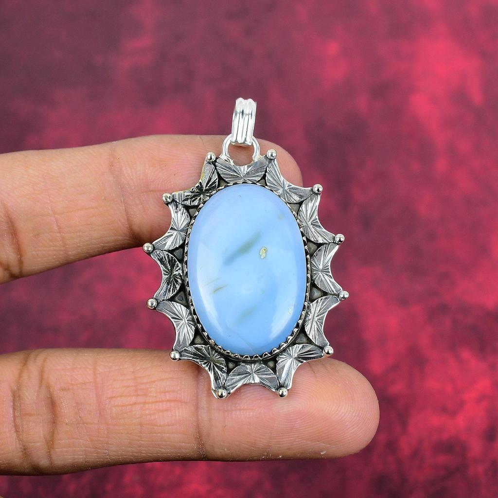 Přívěsek s opálem Owyhee, Šperk z masivního stříbra 925, Přívěsek s drahokamem, Dárek pro ni, Ručně vyráběný jemný šperk