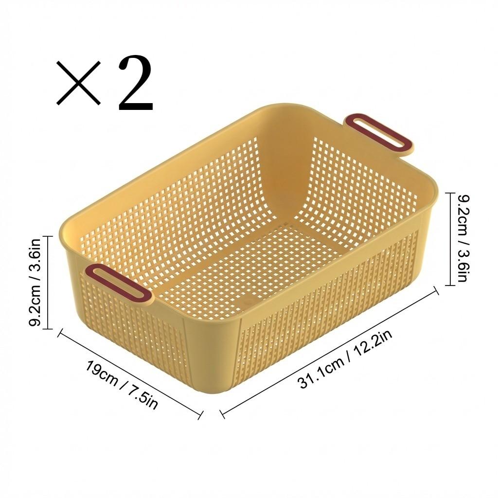 1/2/4PC Plastic Cosmetic Storage Basket Large Capacity Desktop Stationery Organizer Multifunctional Bathroom Sundries Basket