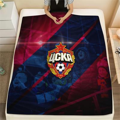 PFC CSKA Moscow  Print Flannel Blanket, High Quality Comfortable for All Seasons, Home Decor, Warmth and Comfort