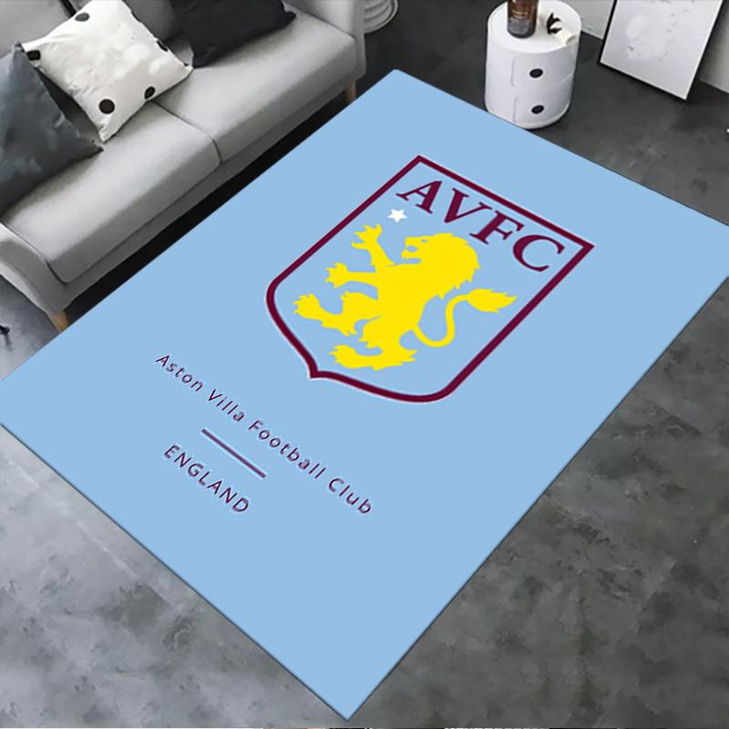 Tappeto Aston Villa per Soggiorno Camera da Letto Casa Decorazione Divano, Tappetino Antiscivolo per Giochi Bambini